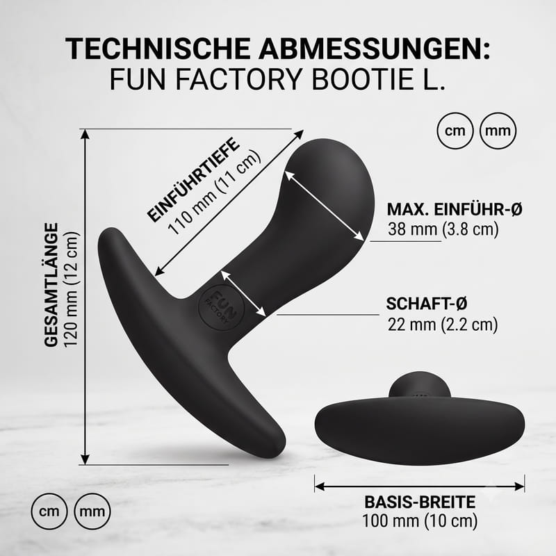 Fun Factory Premium Bootie Analplug 11x4 cm – Seitenansicht