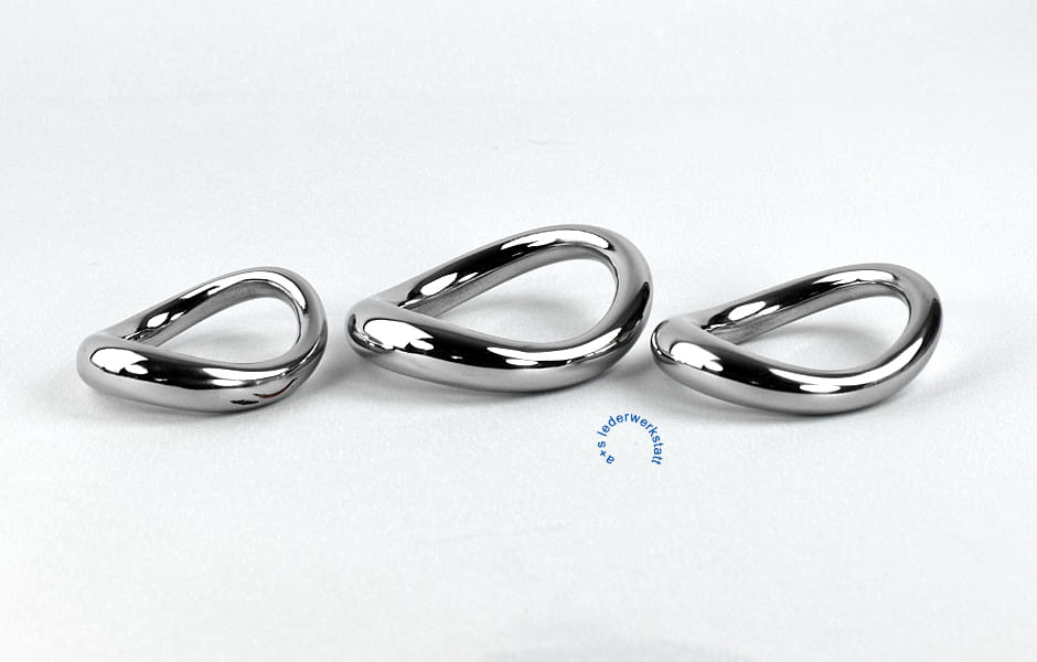 3-D-Ringe-vergleich Cockring 3-D anatomic Edelstahl gebogen Vergleich