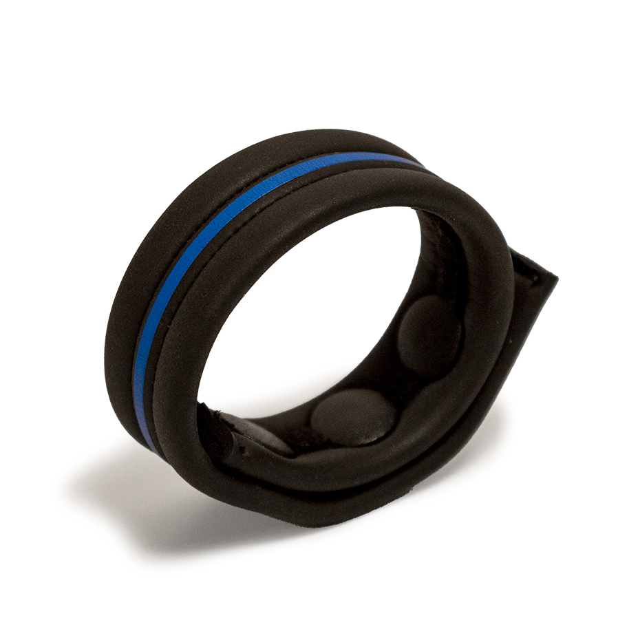 Neopren Cockstrap mit blauem Streifen Neopren Cockstrap mit blauem Streifen