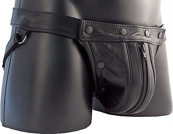 Leather Double Pouch String