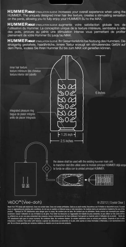 Ersatz-Sleeve für Suck-O-Mat 2.0 Hummer MAX