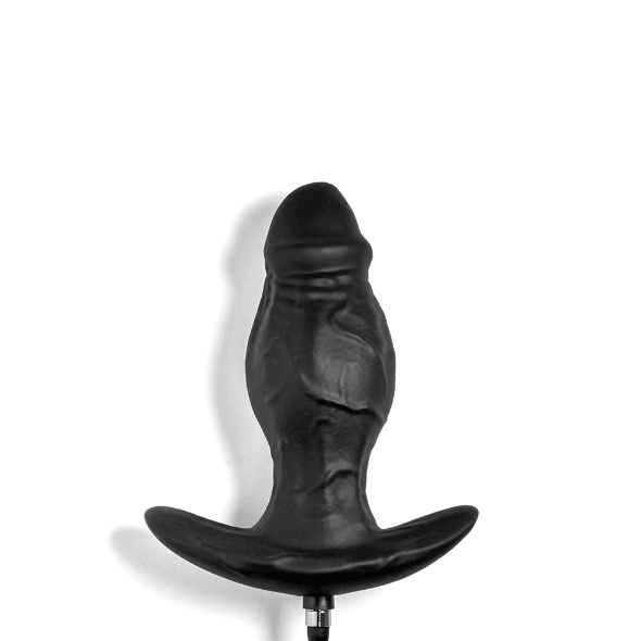 Aufpumpbarer Dildo Plug mit Magnetventil – DeLuxe Ansicht
