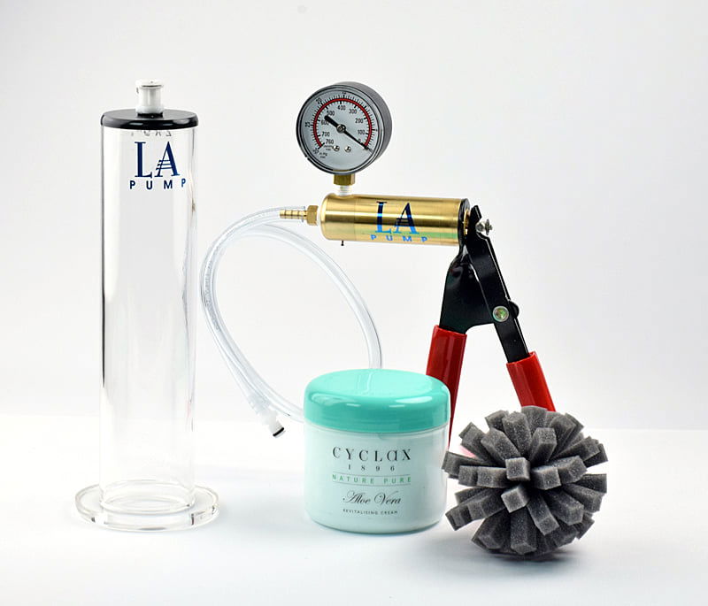 pumpset-p103-X L.A. Pump Vacuum Penis Enlargement Set Original - Professionelles Penispumpen-Set
