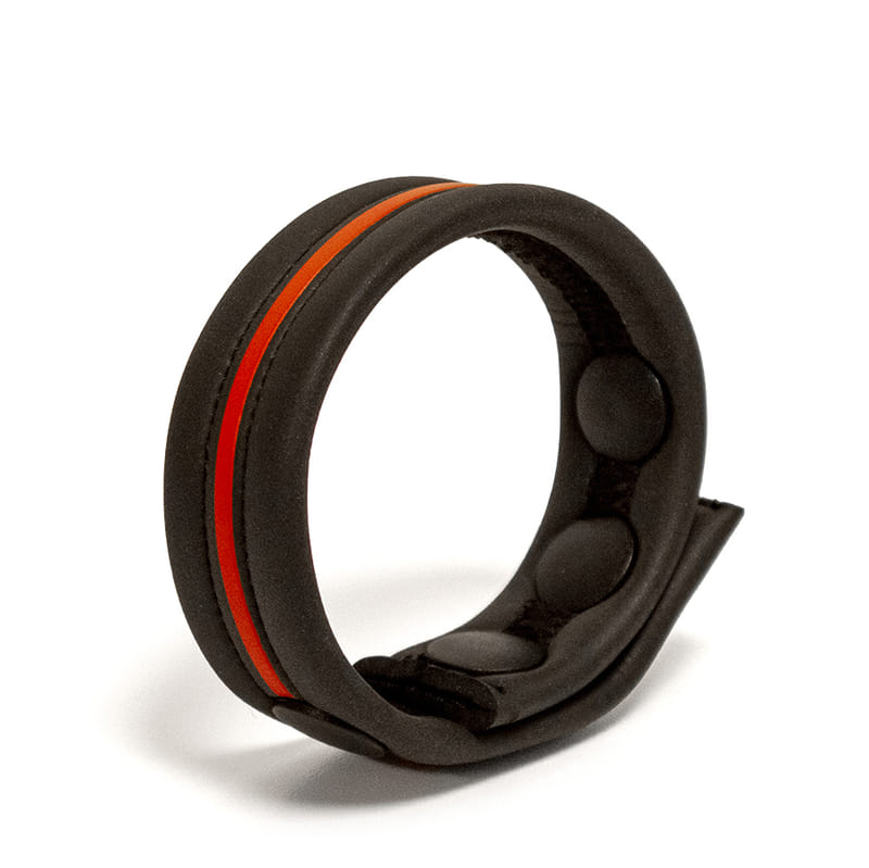 Neopren Cockstrap mit rotem Streifen Neopren Cockstrap mit rotem Streifen