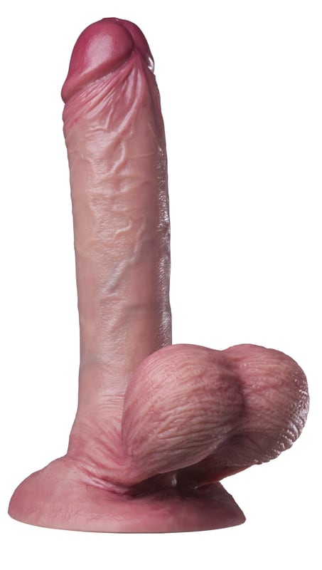 Naturgetreuer Realistik-Dildo aus hautfarbenem Silikon 26x5 cm Naturgetreuer Realistik-Dildo aus hautfarbenem Silikon 26x5 cm