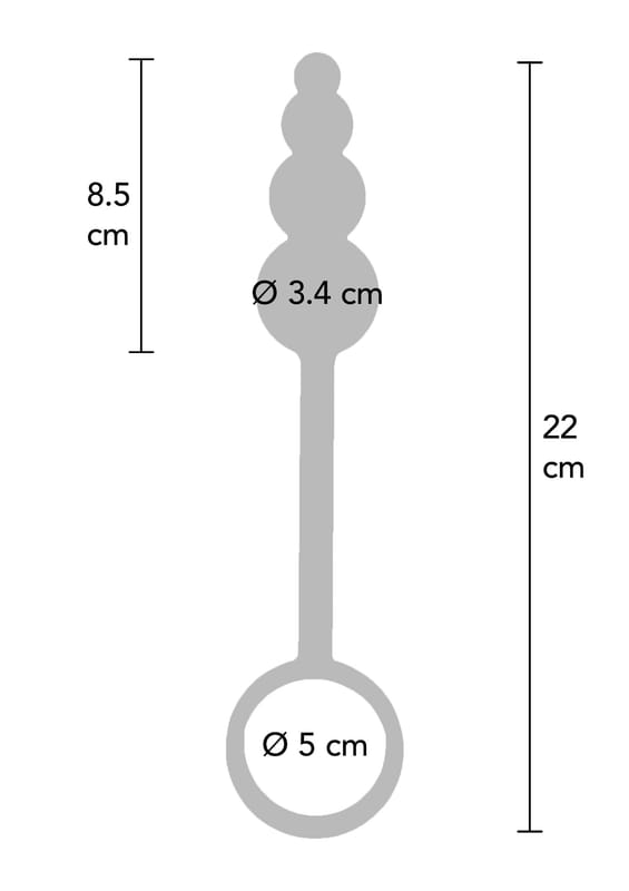 Manpower Anal Plug und Cock Ring Silikon Maße