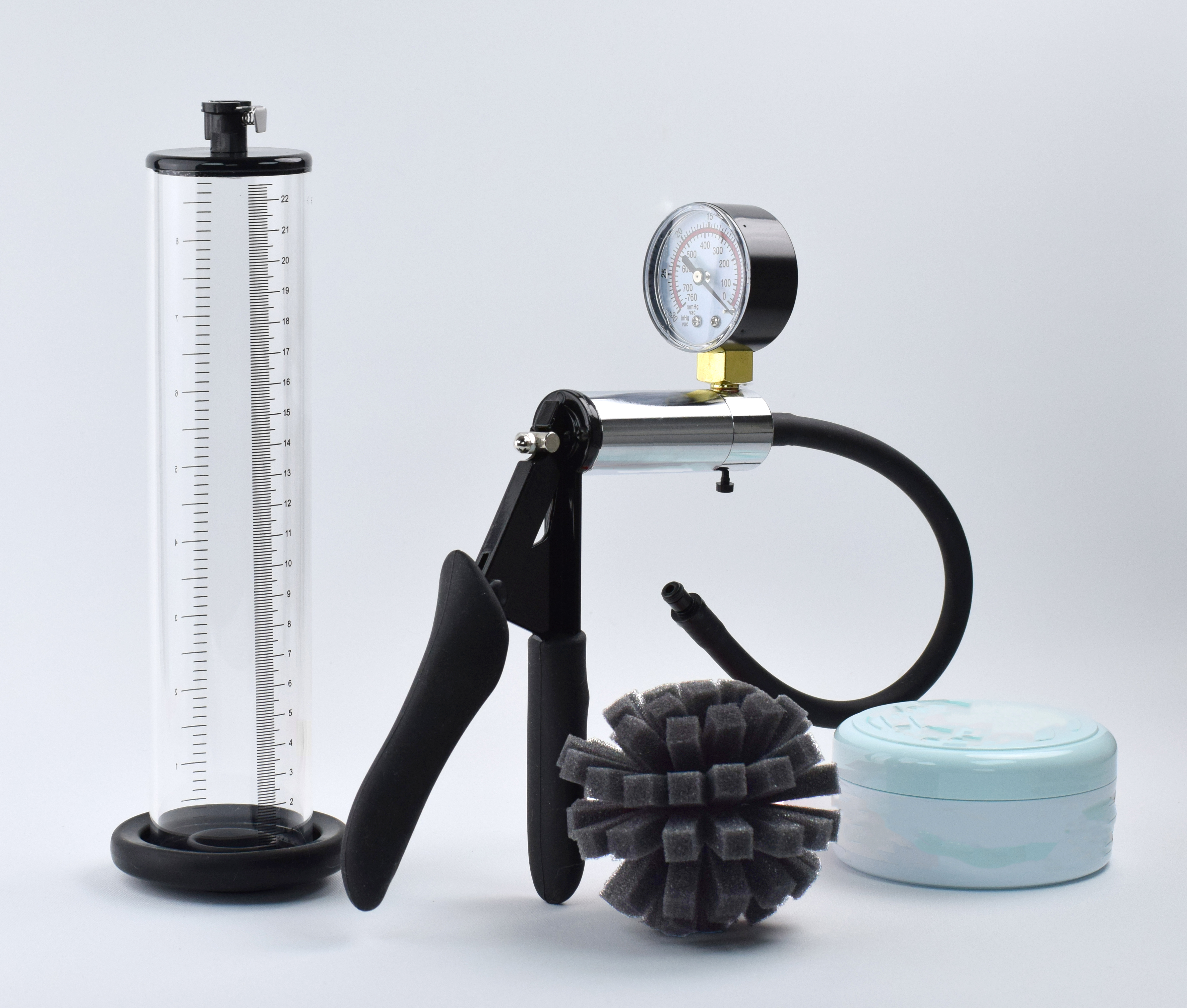 Get Bigger Vacuum Penis Enlargement Set BRUTUS Get Bigger Vacuum Penis Enlargement Set BRUTUS, Penispumpe Komplett-Set mit Acryl-Zylinder und Handpumpe