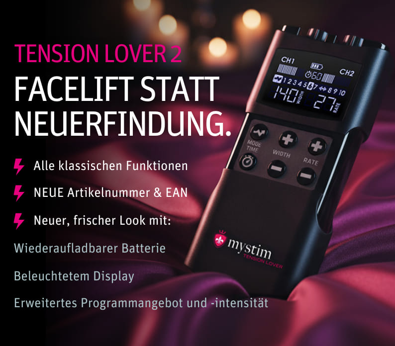 Mystim Tension Lover 2 Mystim Tension Lover 2 Detail - Hochwertiger E-Stim Cockring für intensive Stimulation