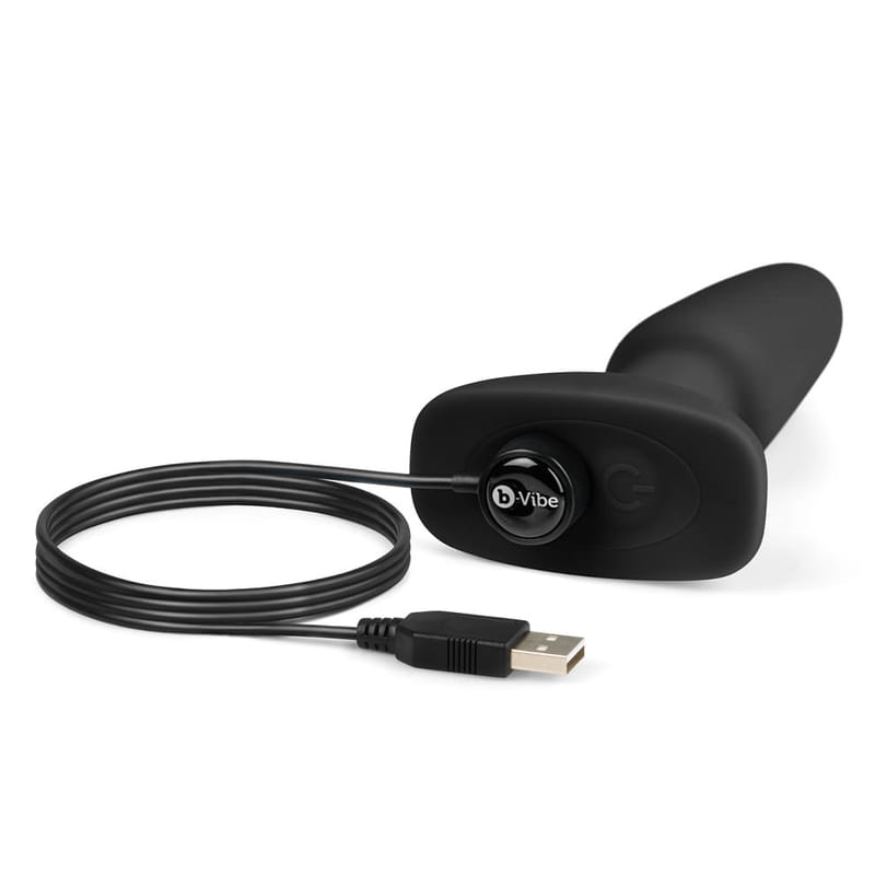 b-vibe-rimming-plug-black-04_1 B-Vibe Vibro Butt Plug Rimming 2 mit Fernbedienung kabellos