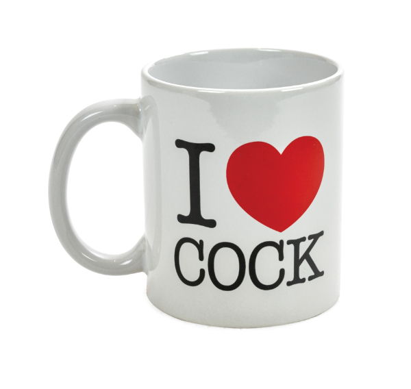 cock-tasse-weiss Kaffeebecher I Love Cock weiß
