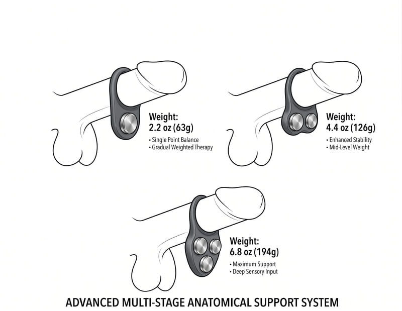 ErectoGym Progressive Set ErectoGym Progressive Set, anatomisches Cock und Balls Trainingssystem