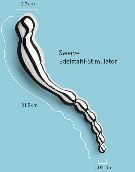 stainless-steel-swerve-features Swerve Stimulator Le Wand zur Prostatamasse und Analspiel