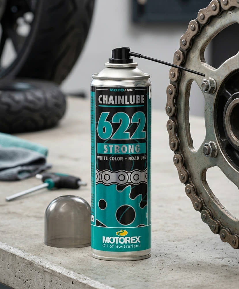 Motorex Chain Lube Strong 622 Kettenspray, Dose Vorderseite