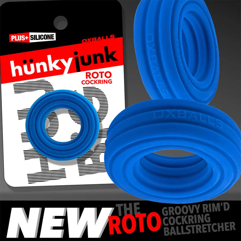 ROTO Grooved Cockring Teal Fizz ROTO Grooved Cockring Teal Fizz – Ansicht 1