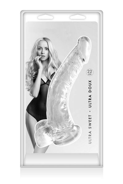 Hill Climper Jelly Dong - gebogener Realistic-Dildo kristallklar