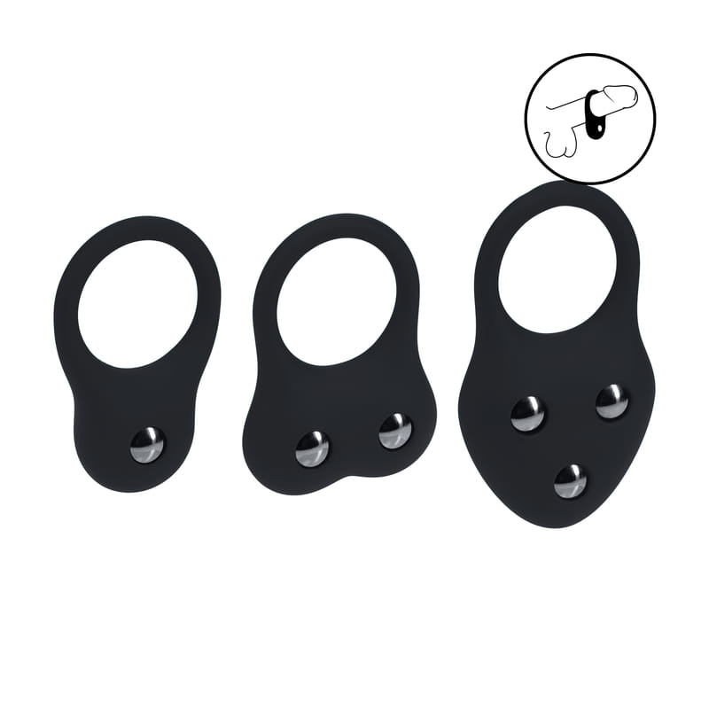 ErectoGym Progressive Set, dehnbare Cockringe, Ansicht 2